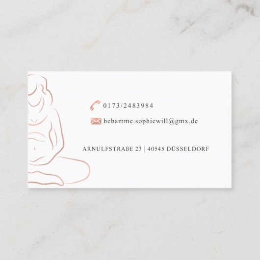 Sophieは 名刺 (裏面)