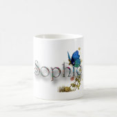 "Sophie」のパーソナライズなデザイン コーヒーマグカップ (中央)