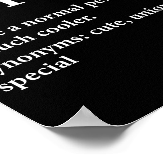 Sophie Name Definition Funny D  ポスター (角)