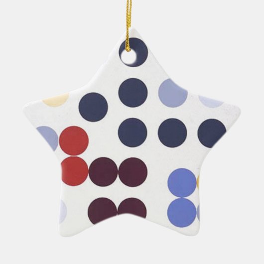 Sophie Taeuber Arp著構成のdans国連cercle セラミックオーナメント (正面)