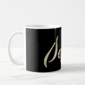Sophie white gold Handwriting Tasse Kaffeetasse コーヒーマグカップ (左)