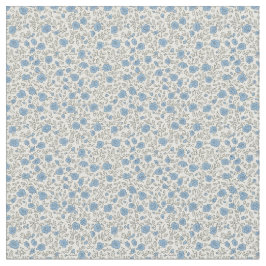 Sophisticated 1940s Dusty Blue Rosebud Vintage ファブリック