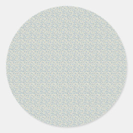 Sophisticated 1940s Dusty Blue Rosebud Vintage Pat ラウンドシール