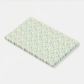 Sophisticated 1940s Dusty Teal and Mustard Floral ポストイット (アングル)