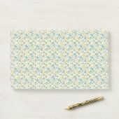 Sophisticated 1940s Dusty Teal and Mustard Floral ポストイット (デスク)