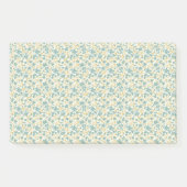 Sophisticated 1940s Dusty Teal and Mustard Floral ポストイット (正面)