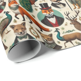Sophisticated Aristocratic Christmas Wrapping Pape ラッピングペーパー