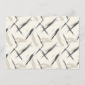 Sophisticated Beige Abstract Brush Strokes エンクロージャーカード (裏面)