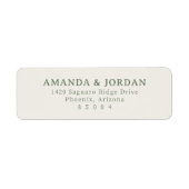 Sophisticated Beige Minimalist ラベル (正面)