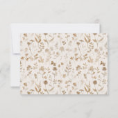Sophisticated Beige RSVP Card (裏面)
