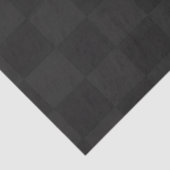 Sophisticated Black and Dark Black Check Pattern  薄葉紙 (詳細)