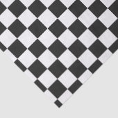 Sophisticated Black and White Checkered Pattern 薄葉紙 (詳細)