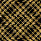 Sophisticated Black Gold Glitter Name Gift Bag ミディアムペーパーバッグ