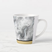 Sophisticated Black Marble Coffee Cup カフェラテマグ (右)