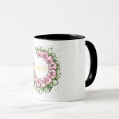 Sophisticated Black Wedding Monogram Mug - Minimal マグカップ (正面右)