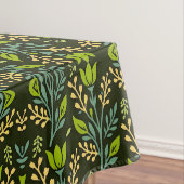 Sophisticated blue & beige floral pattern design  テーブルクロス (インサイチュ)