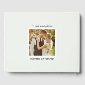 Sophisticated Blush Rose Wedding Celebration ゲストブック (裏面)