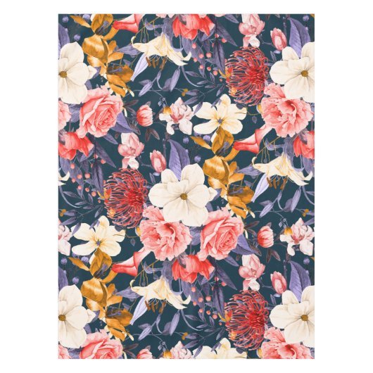 Sophisticated Boho Floral Party テーブルクロス (正面)