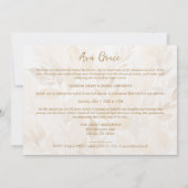 Sophisticated Botanical Gold Frame Photo 招待状 (裏面)