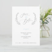 Sophisticated Classic Botanical Blue Grey Wedding (スタンド正面)