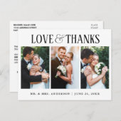 Sophisticated Contemporary Romance and Gratitude W ポストカード (正面/裏面)