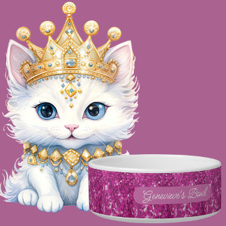 Sophisticated Customizable Blush Pink Sparkle Faux ボウル