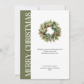 Sophisticated earthy colors Christmas greeting  シーズンカード (正面)