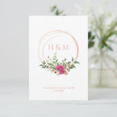 Sophisticated Elegant Pink Floral Wedding Garland (スタンド正面)