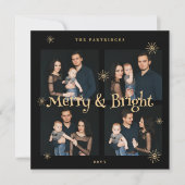 Sophisticated & Exquisite Black and Golden Collage シーズンカード (正面)