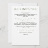 Sophisticated Exquisite Christmas Snowflakes セーブザデート (裏面)