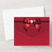 Sophisticated Feminine QR Code 30th Birthday オールインワン招待状 (裏面)