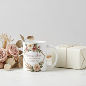 Sophisticated Floral 80th Birthday Gift Custom コーヒーマグカップ