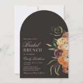 Sophisticated Floral Arch Bridal Brunch Invitation 招待状 (正面)