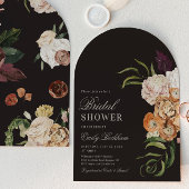 Sophisticated Floral Arch Bridal Shower Invitation 招待状