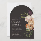Sophisticated Floral Arch Bridal Shower Invitation 招待状 (正面)
