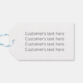 Sophisticated Floral Design Black Orange Flowers  ギフトタグ (裏面横)