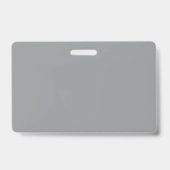 Sophisticated Floral Design Gray Orange Flowers  バッジ (Back)