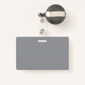 Sophisticated Floral Design Gray Orange Flowers  バッジ (裏面リトラクタブル付き)