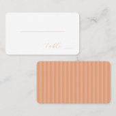 Sophisticated Gold Minimalist Table Card プレイスカード (正面/裏面)