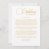 Sophisticated Golden Dome Photo First Christmas シーズンカード (裏面)