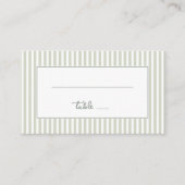 Sophisticated Gray Stripes プレイスカード (正面)