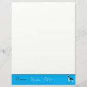 Sophisticated Great Dane on Pink レターヘッド (正面)