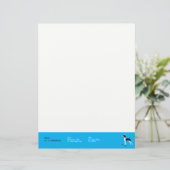 Sophisticated Great Dane on Pink レターヘッド (スタンド正面)