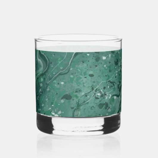 Sophisticated Green Marble Glass ウイスキーグラス (正面)