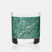 Sophisticated Green Marble Glass ウイスキーグラス (左)