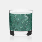Sophisticated Green Marble Glass ウイスキーグラス (右)