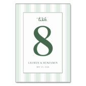 Sophisticated Green Number Eight テーブルナンバー (裏面)