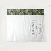 Sophisticated Green Palm Leaf タペストリー (正面(横))