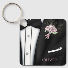 Sophisticated Groom's Boutonniere キーホルダー