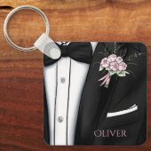 Sophisticated Groom's Boutonniere キーホルダー (正面)